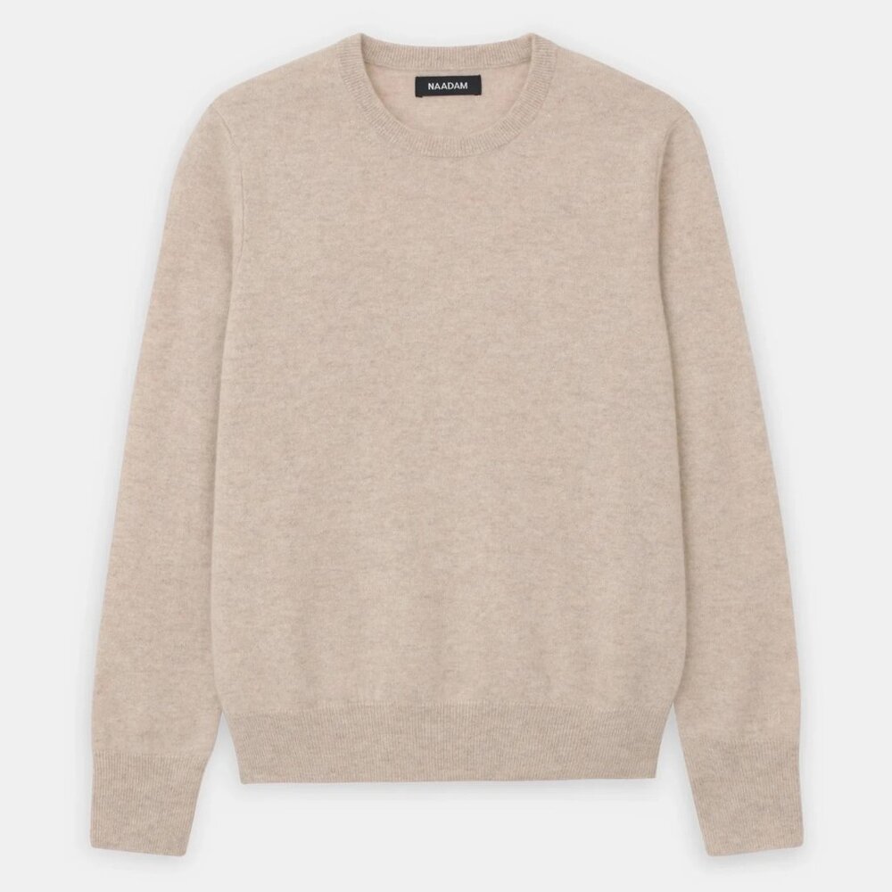 Naadam Oatmeal Cashmere Sweater